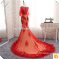 Aliexpress Chic lange Zug neuesten Luxus Hochzeitskleid Designs Red Mermaid Brautkleid 2017